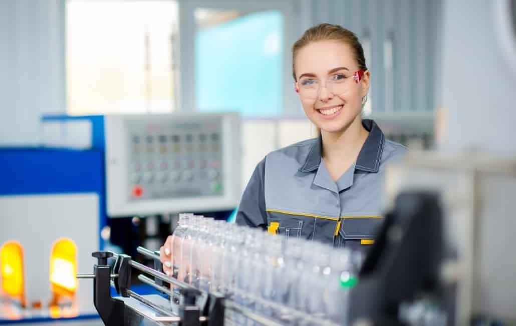 woman working with manufacturing
